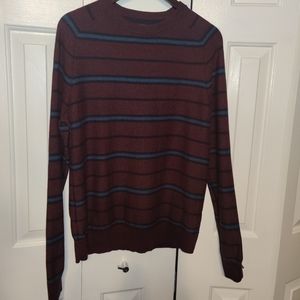 Maroon Striped Banana Republic Sweater